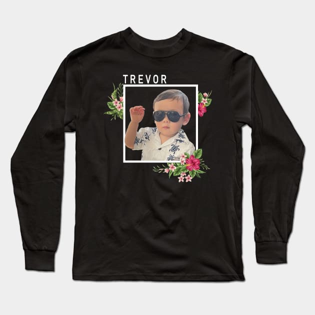 Hawaiian Trev Long Sleeve T-Shirt by MTadena81